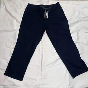 AVENUE DENIM TUMMY CONTROL STRAIGHT LEG JEANS